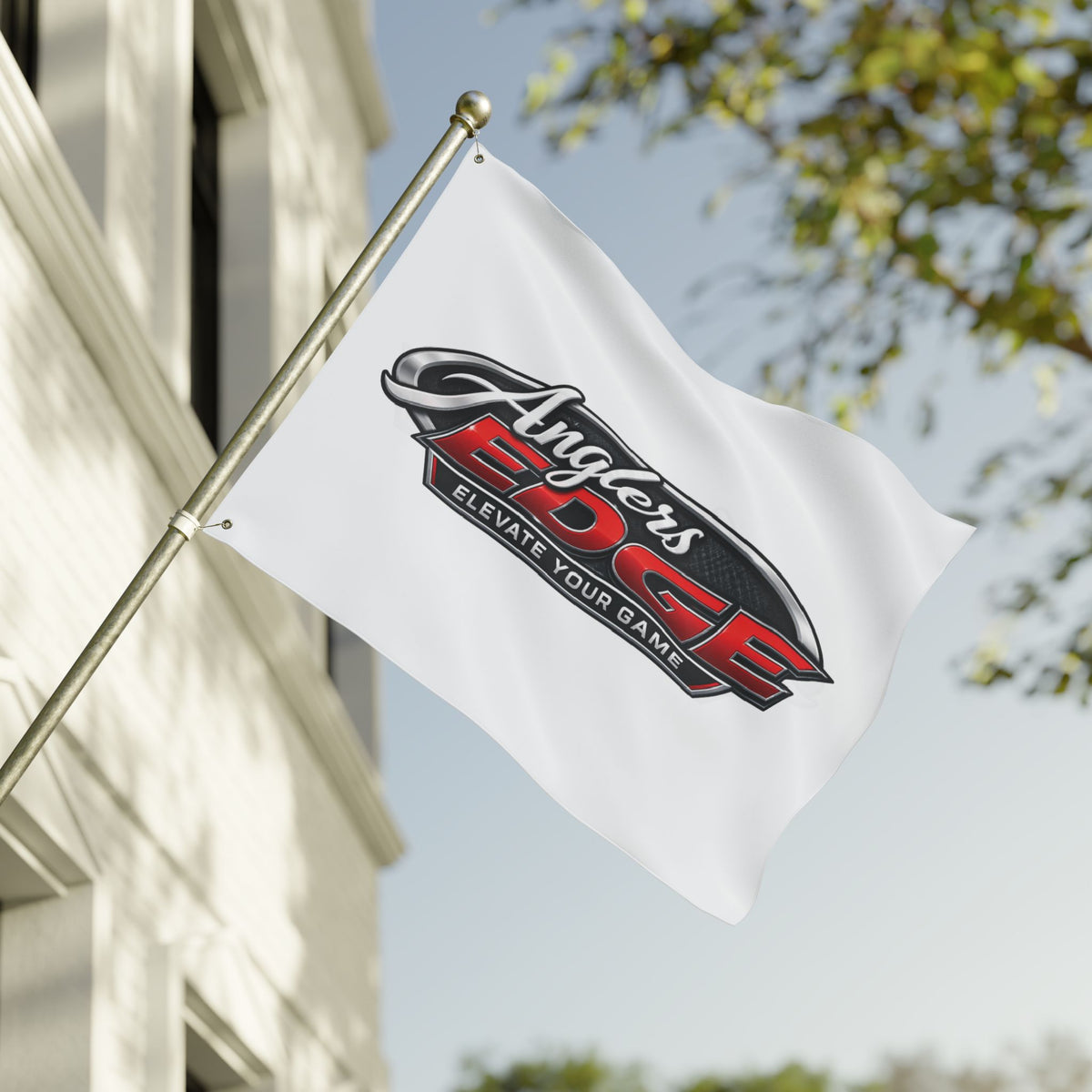 Anglers Edge Double-Sided Flag – Elevate Your Game Fishing Banner