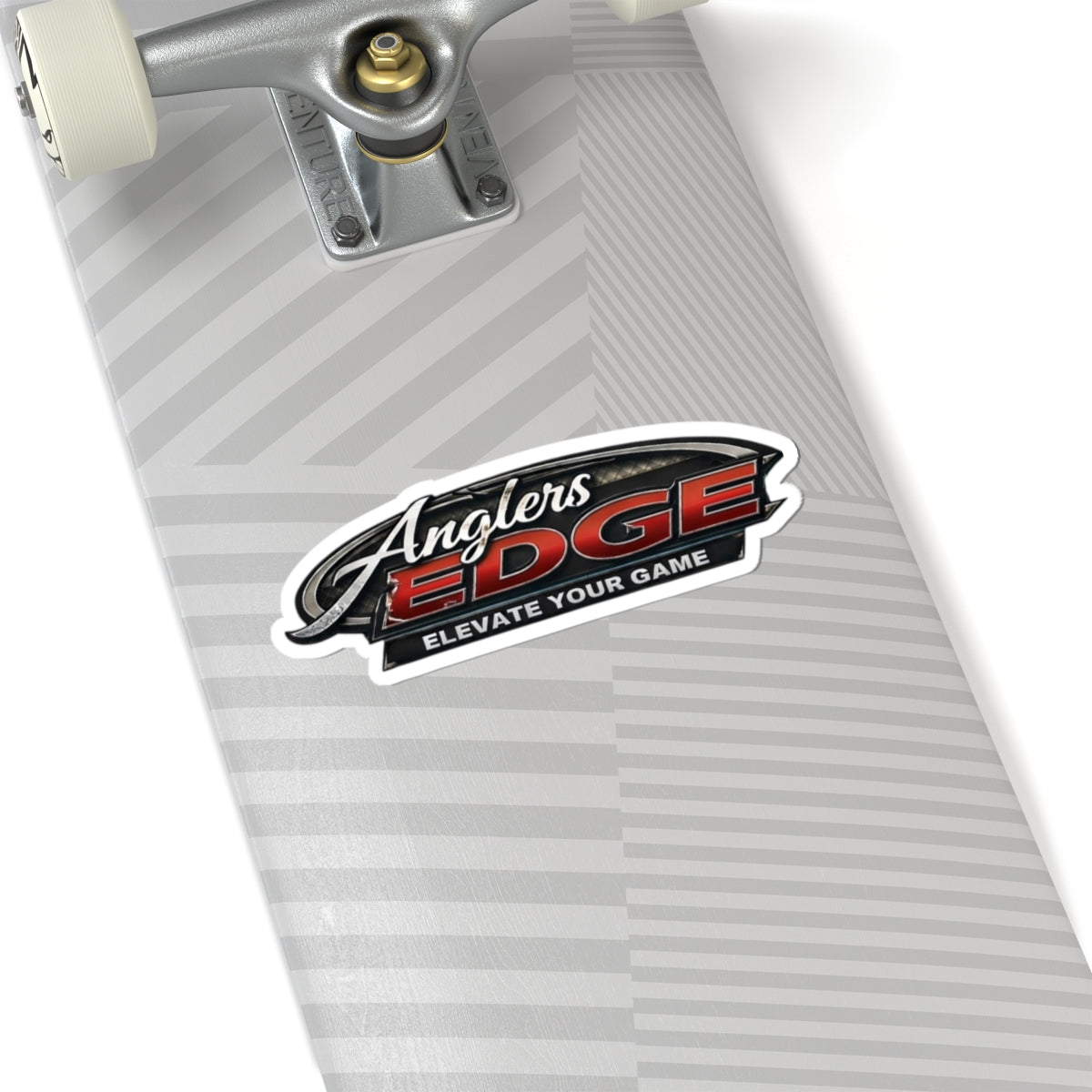 Anglers Edge Kiss-Cut Sticker — 'Elevate Your Game' Fishing Logo Decal