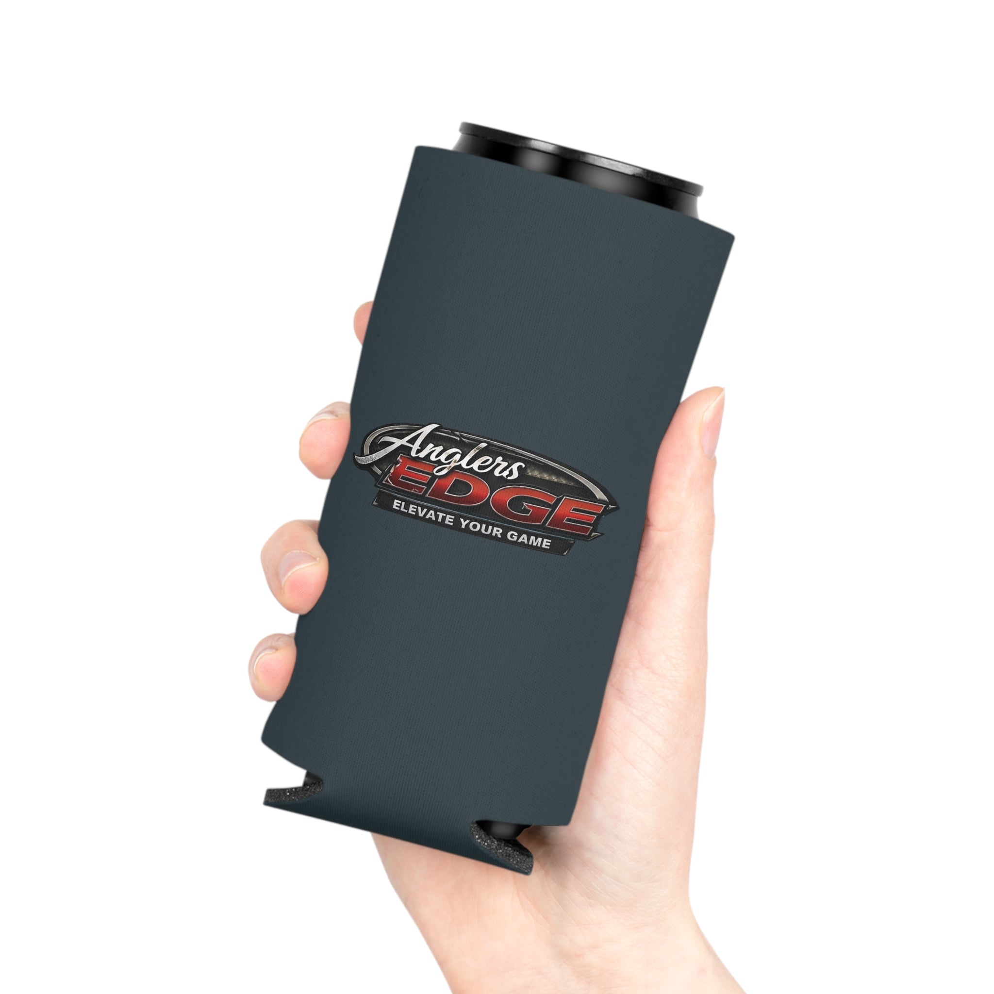 Can Cooler — Anglers Edge 'Elevate Your Game' Fishing Logo Koozie