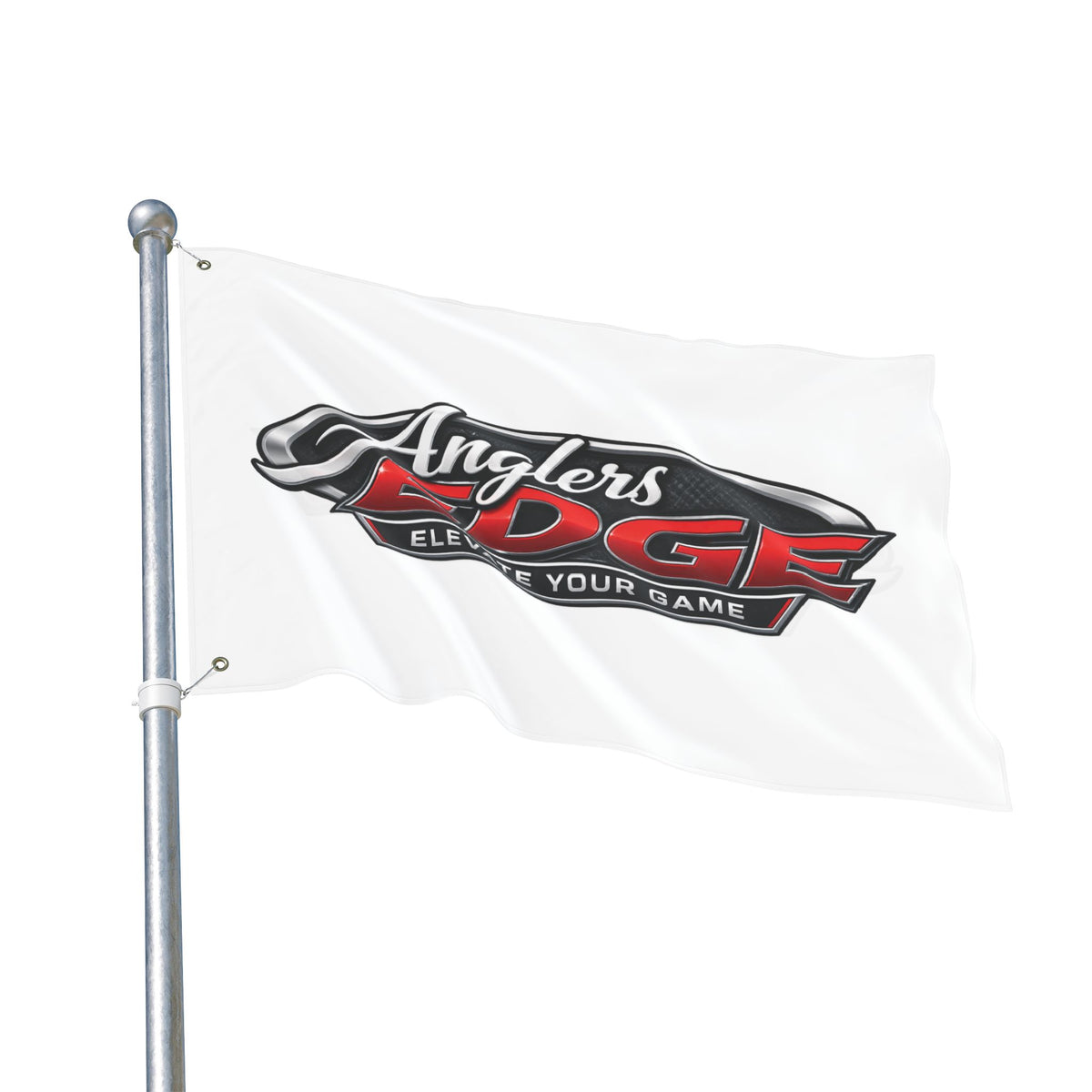 Anglers Edge Double-Sided Flag – Elevate Your Game Fishing Banner