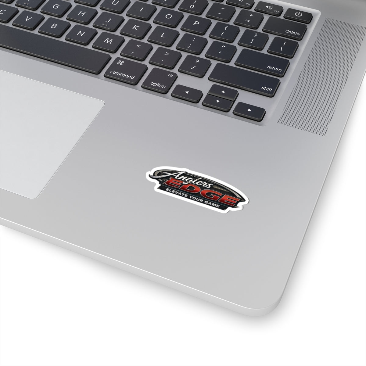 Anglers Edge Kiss-Cut Sticker — 'Elevate Your Game' Fishing Logo Decal