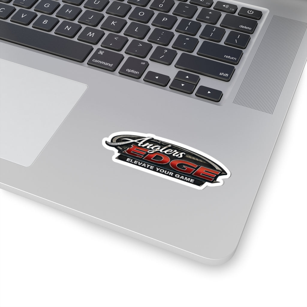 Anglers Edge Kiss-Cut Sticker — 'Elevate Your Game' Fishing Logo Decal