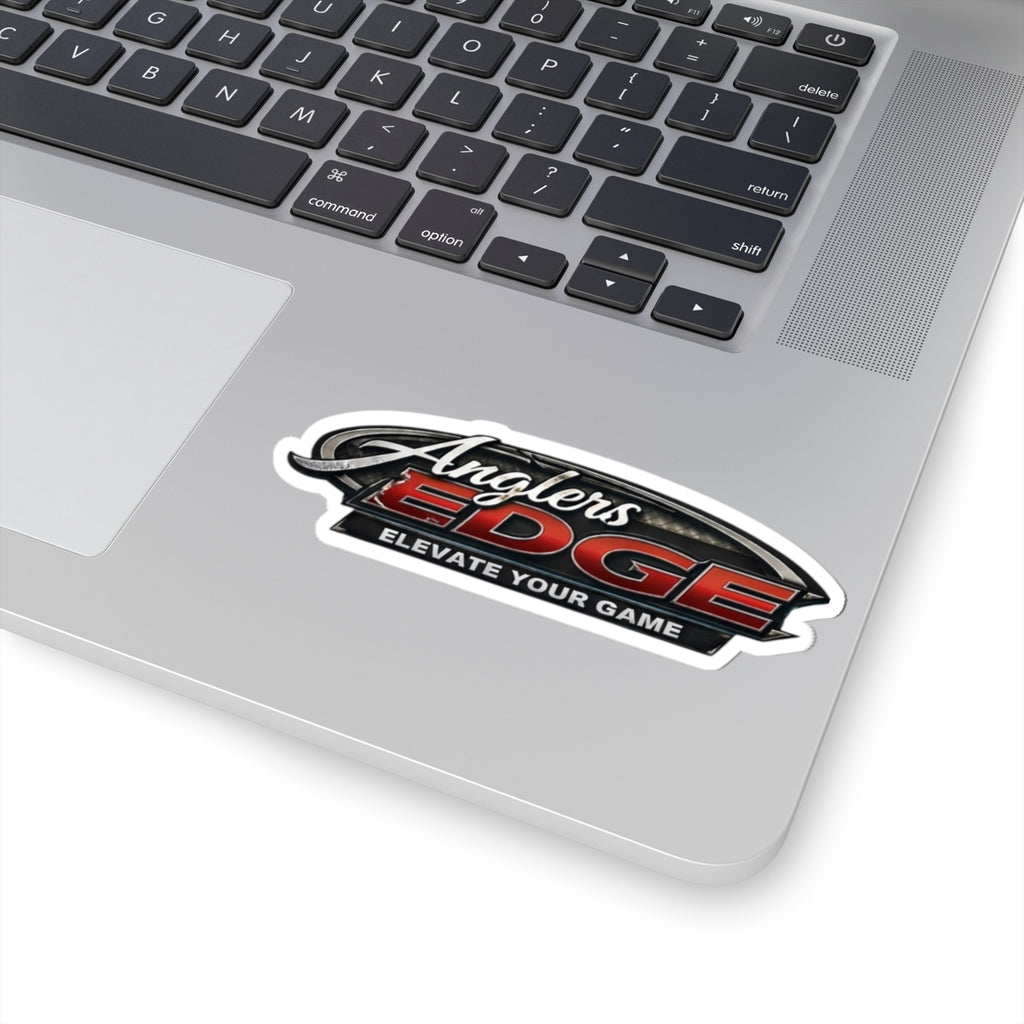 Anglers Edge Kiss-Cut Sticker — 'Elevate Your Game' Fishing Logo Decal